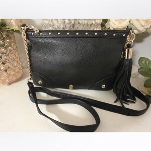 Juicy Couture Black Crossbody Bag with Gold Details